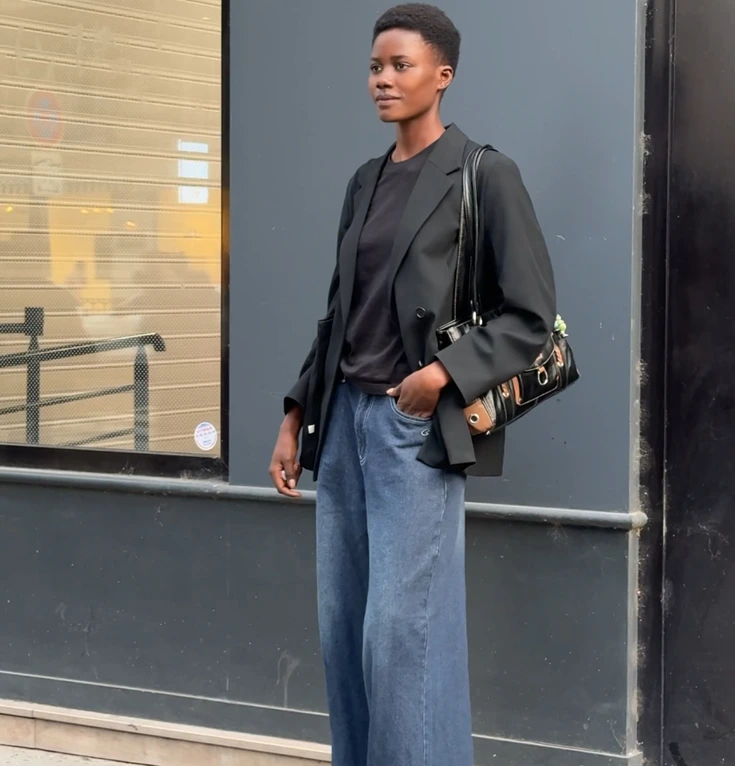 Look preto completo, street style