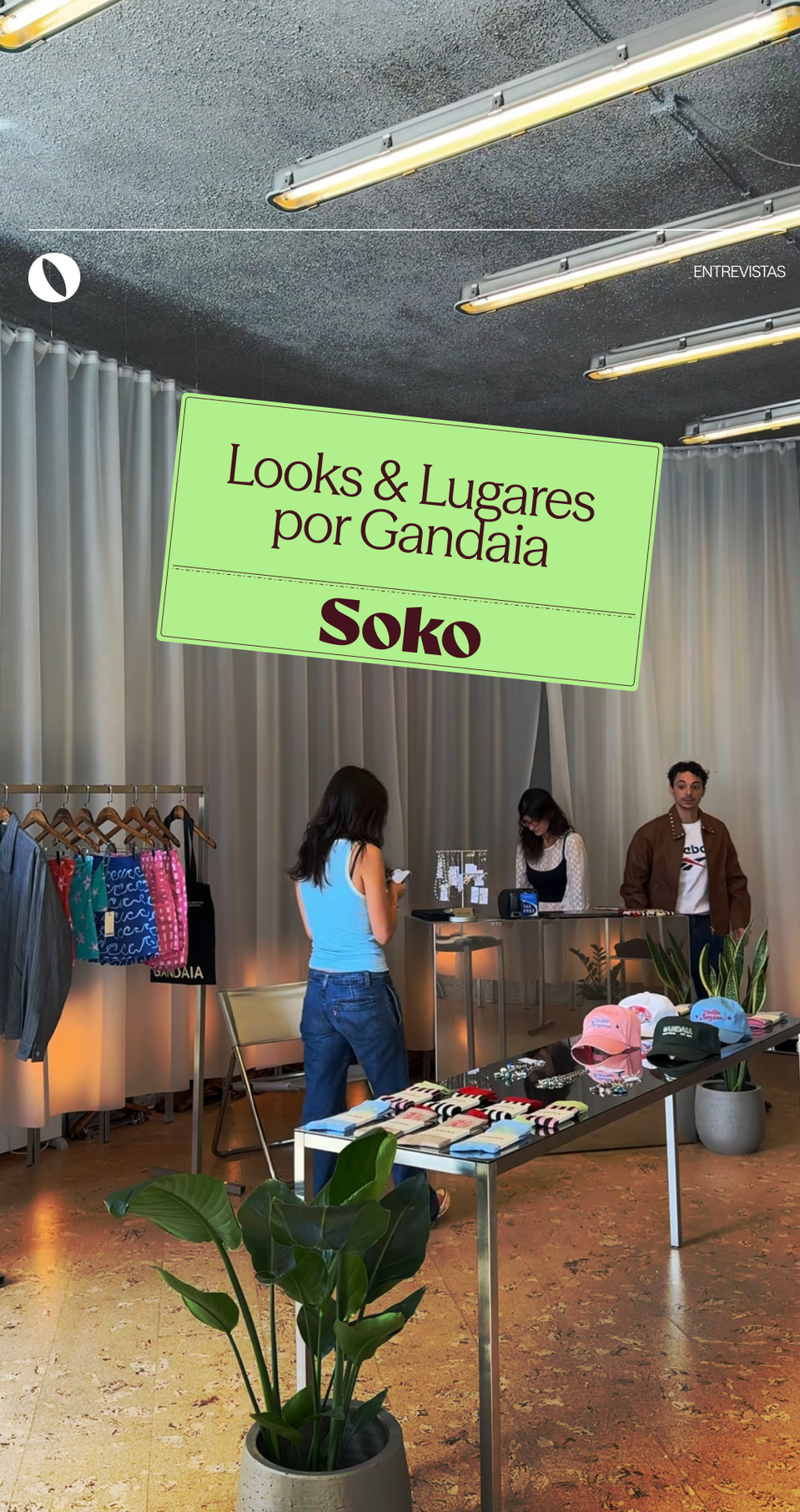 Loja Soko, cabides de roupa — vídeo Looks & Lugares por Gandaia